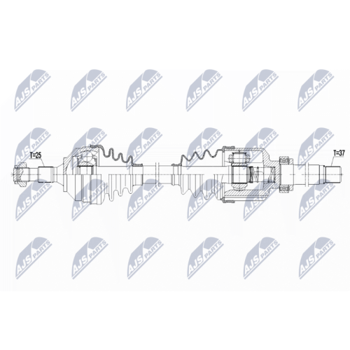 NTY Antriebswelle NPW-PE-081