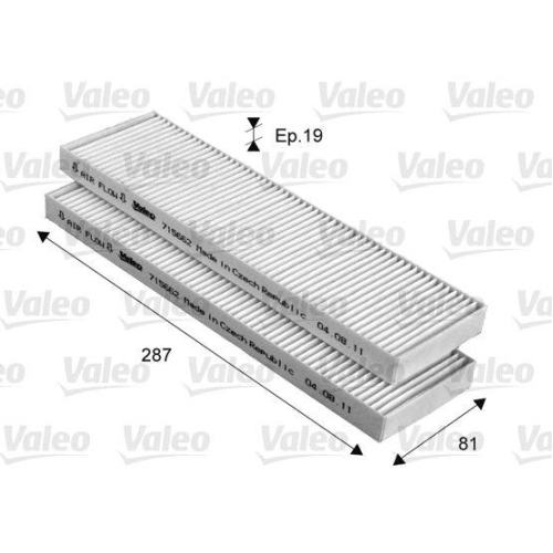 VALEO Filter, Innenraumluft VALEO ESSENTIAL 715662