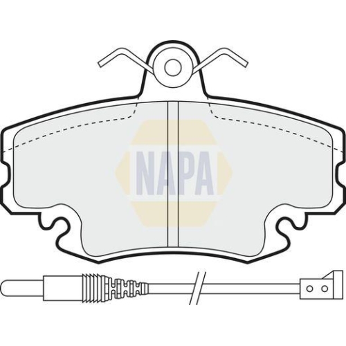 NAPA Bremsbelagsatz, Scheibenbremse NAPA NBP1559