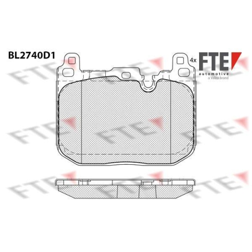FTE Bremsbelagsatz, Scheibenbremse 9011093