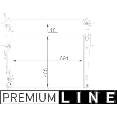 MAHLE K&uuml;hler, Motork&uuml;hlung BEHR *** PREMIUM LINE *** CR 1403 000P