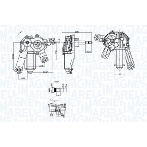 MAGNETI MARELLI Wischermotor 064073700010