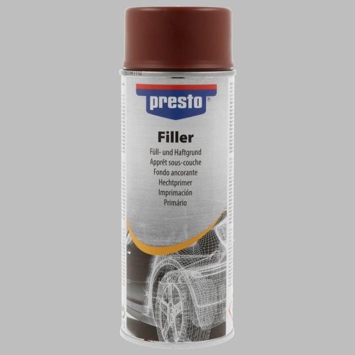PRESTO F&uuml;ller Filler Haftgrund Grundierung Primer Acryl Lack rot 400ml 308059