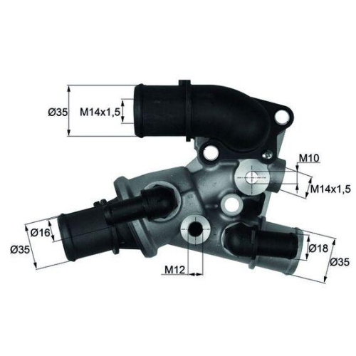 MAHLE Thermostat, K&uuml;hlmittel BEHR TI 111 80D