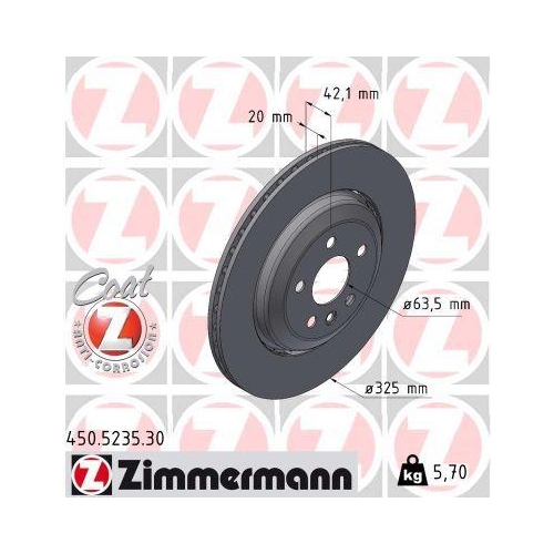 ZIMMERMANN Bremsscheibe FORMULA S 450.5235.30