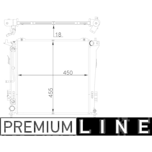 MAHLE K&uuml;hler, Motork&uuml;hlung BEHR *** PREMIUM LINE *** CR 1404 000P