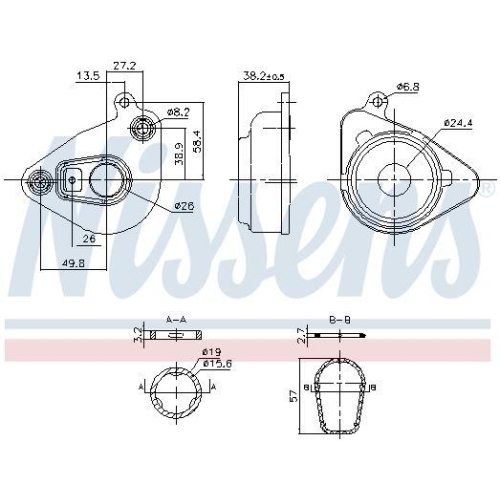 NISSENS Ölkühler, Motoröl 91362