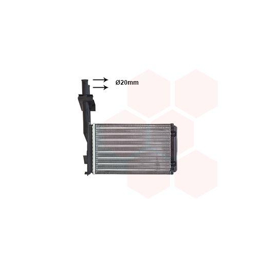 VAN WEZEL W&auml;rmetauscher, Innenraumheizung 43006101