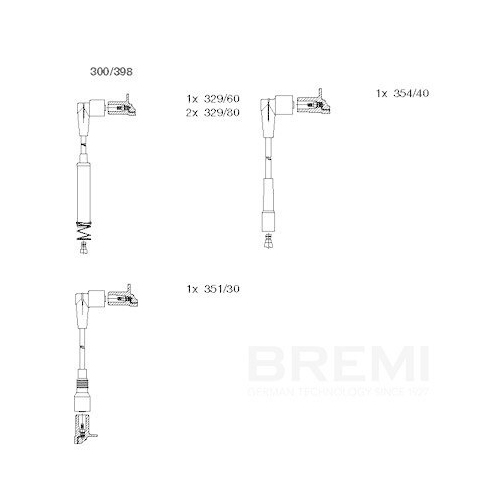 BREMI Z&uuml;ndleitungssatz 300/398
