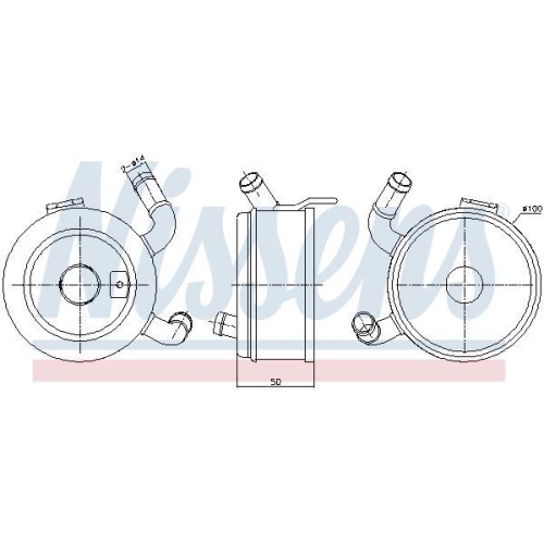 NISSENS Ölkühler, Motoröl 91371