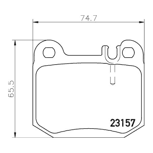 DON Bremsbelagsatz, Scheibenbremse PCP2192