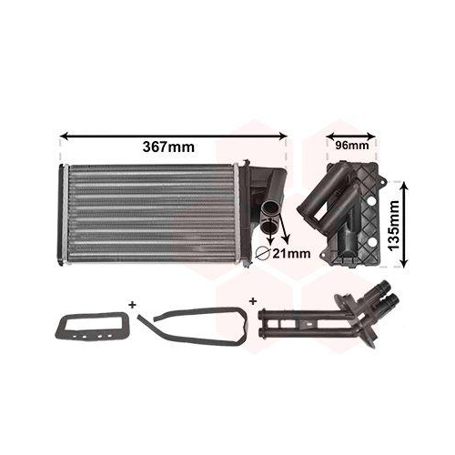 VAN WEZEL W&auml;rmetauscher, Innenraumheizung *** IR PLUS *** 43006203