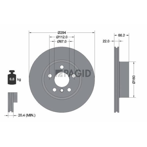 PAGID Bremsscheibe 56270NHC