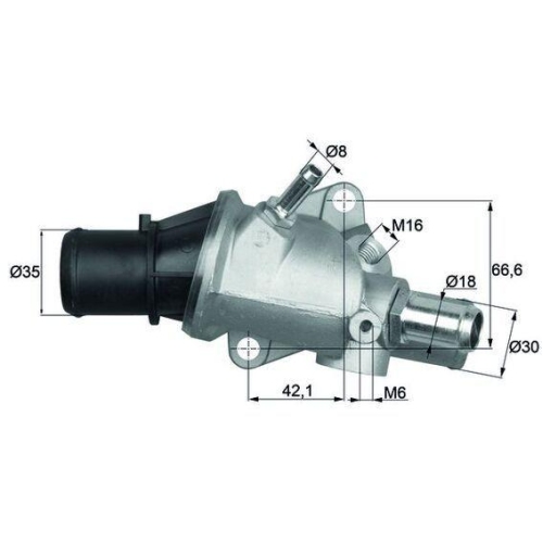 MAHLE Thermostat, K&uuml;hlmittel BEHR TI 138 88