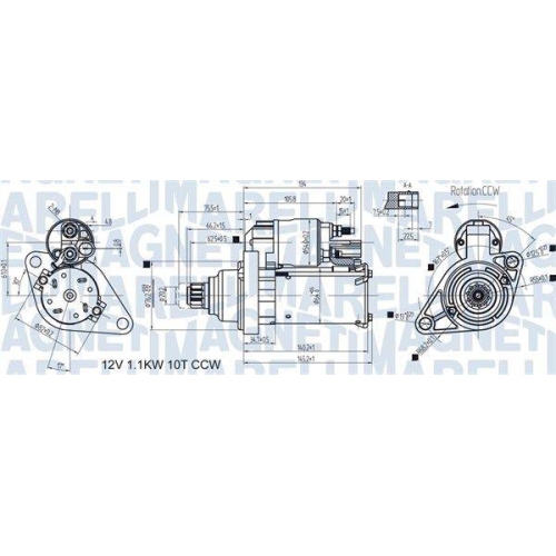 MAGNETI MARELLI Starter 063721470010