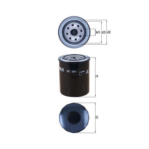MAHLE &Ouml;lfilter OC 581