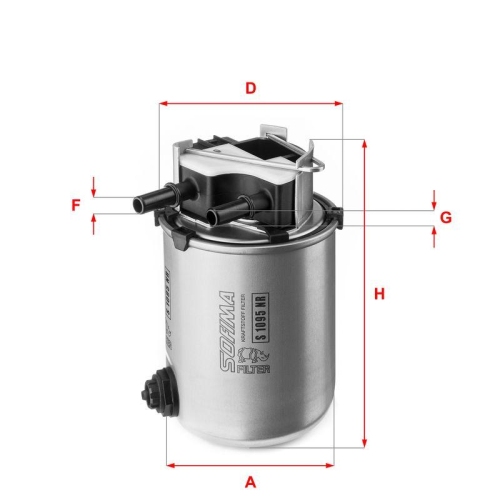 SOFIMA Kraftstofffilter S 1095 NR