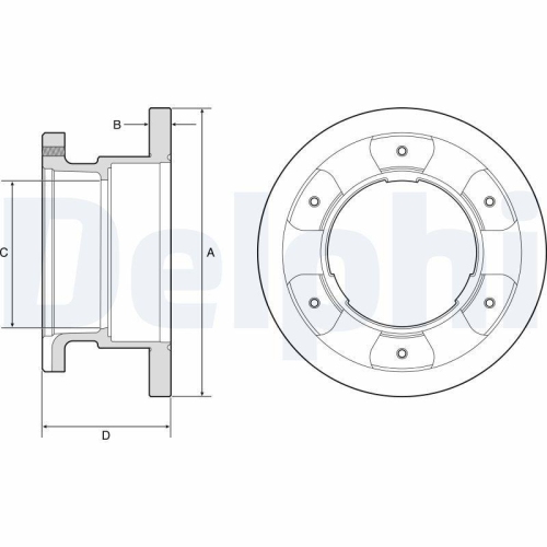 DELPHI Bremsscheibe BG9201