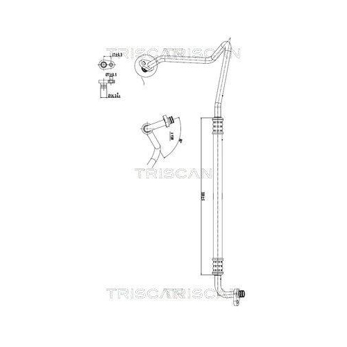 TRISCAN Hochdruck-/Niederdruckleitung, Klimaanlage 9010 28024