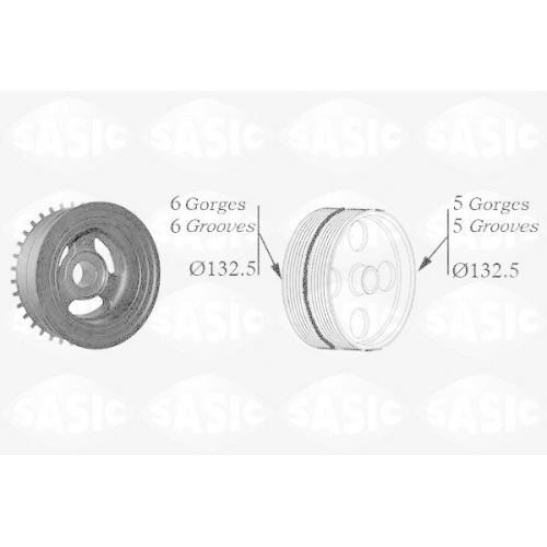 SASIC Riemenscheibe, Kurbelwelle