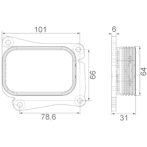 MAHLE Ölkühler, Motoröl BEHR