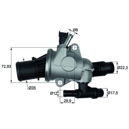 MAHLE Thermostat, K&uuml;hlmittel BEHR TI 152 88