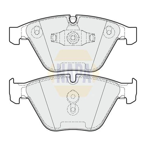 NAPA Bremsbelagsatz, Scheibenbremse NAPA NBP1564
