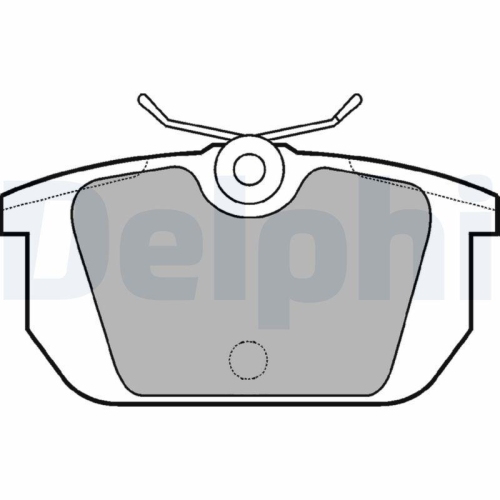 DELPHI Bremsbelagsatz, Scheibenbremse LP522
