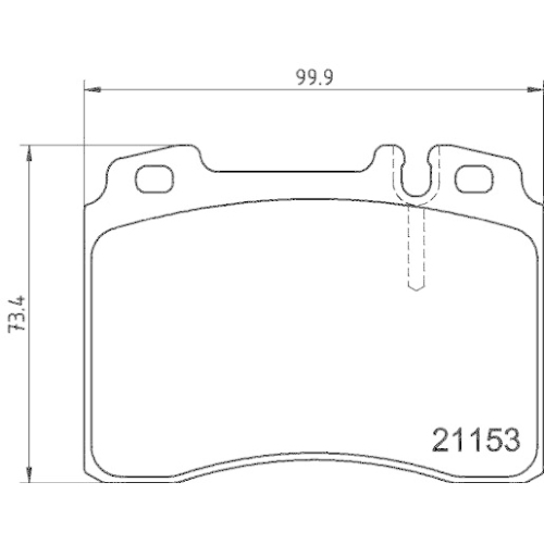 DON Bremsbelagsatz, Scheibenbremse PCP2196