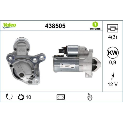 VALEO Starter VALEO ORIGINS 438505