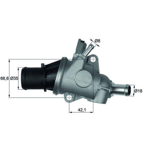 MAHLE Thermostat, K&uuml;hlmittel BEHR TI 167 88