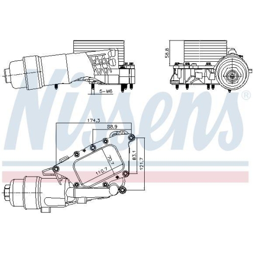 NISSENS Ölkühler, Motoröl