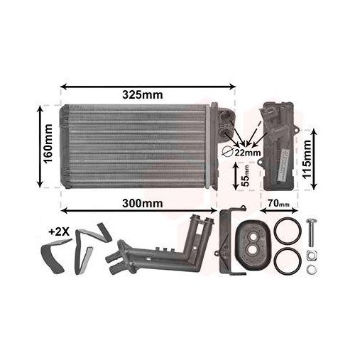 VAN WEZEL W&auml;rmetauscher, Innenraumheizung *** IR PLUS *** 43006227