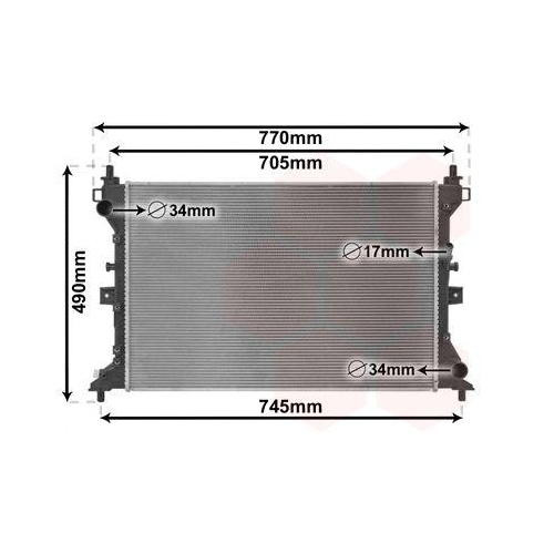VAN WEZEL K&uuml;hler, Motork&uuml;hlung 52012703