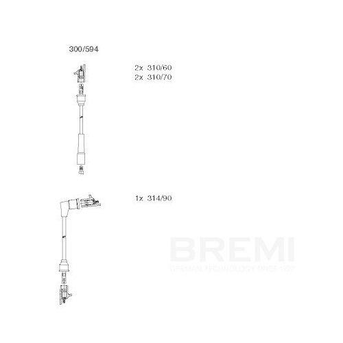 BREMI Z&uuml;ndleitungssatz 300/594