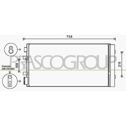 PRASCO Kondensator, Klimaanlage PrascoSelection RN090C002