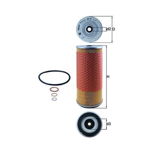 MAHLE &Ouml;lfilter OX 75D