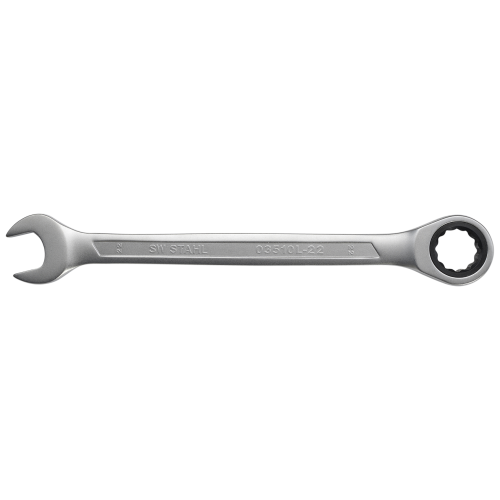 Gabelringratschenschl&uuml;ssel, 22 mm SW Stahl 03510L-22