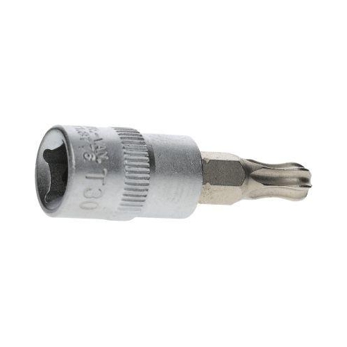 1/4 Zoll Bit-Stecknuss f&uuml;r Torx-Schrauben mit Kugelkopf, T30 KS TOOLS 911.3776