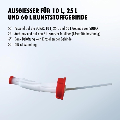 Ausgießer 10 Liter 25 Liter und 60 Liter Sonax 04972000