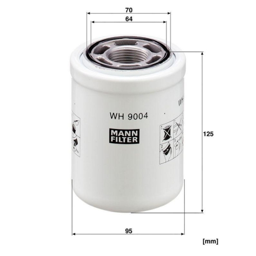 MANN-FILTER Filter, Arbeitshydraulik WH 9004