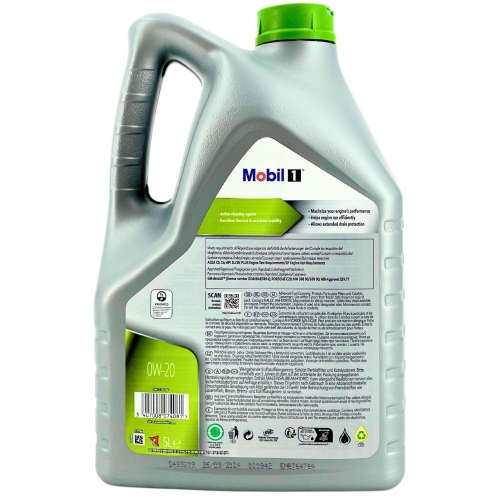 Motor&ouml;l Mobil 1 ESP X2 0W-20 VW 509 00/508 00 MB 229.71 GM Porsche 5Liter 157784