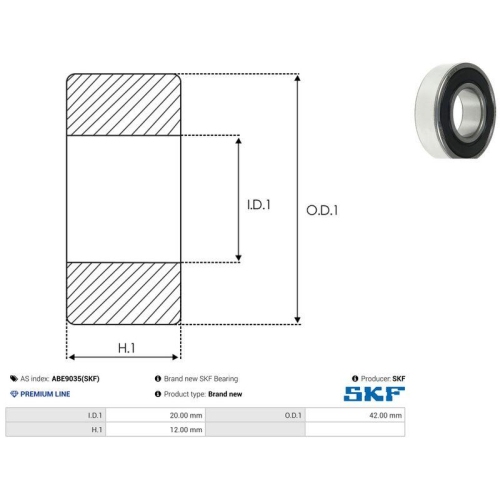 AS-PL Lager SKF ABE9035(SKF)