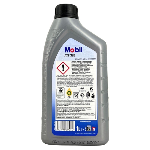 Automatikgetriebe&ouml;l Mobil ATF 320 ZF TE-ML Volvo MAN Voith 1 Liter 157321