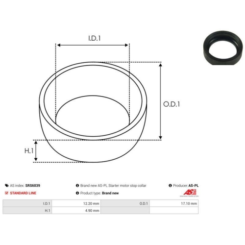 AS-PL Reparatursatz, Starter AS SRS6039