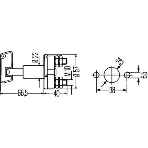 HELLA Hauptschalter, Batterie 6EK 002 843-013