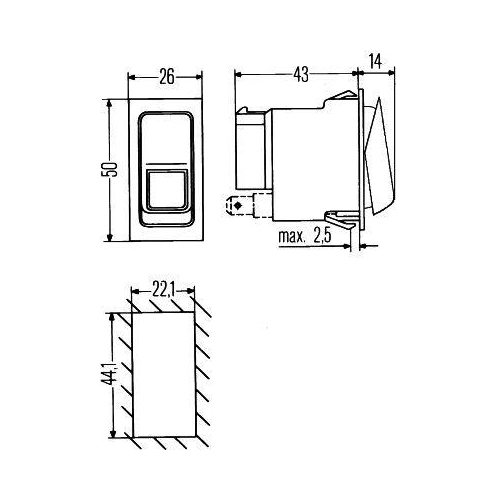 HELLA Schalter 6FH 007 832-061