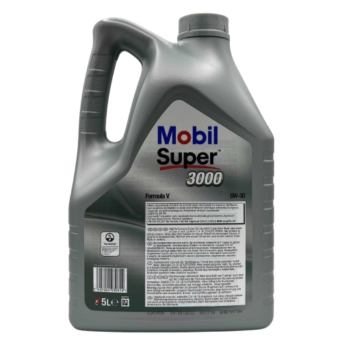 Motor&ouml;l MOBIL SUPER 3000 Formula V 5W-30 5 Liter VW 50400 / 50700 Longlife 3