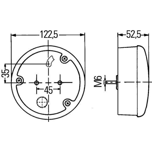 HELLA Heckleuchte 2SD 964 169-401