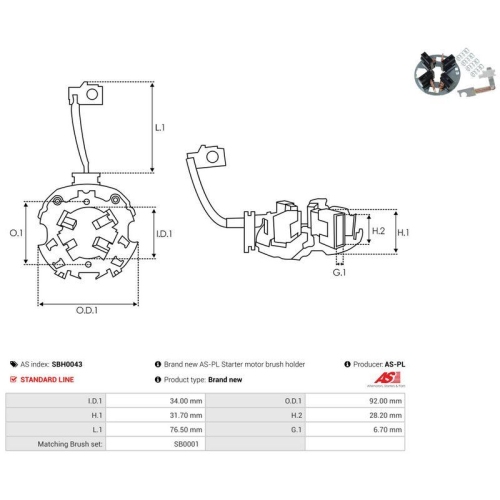 AS-PL Halter, Kohleb&uuml;rsten AS SBH0043